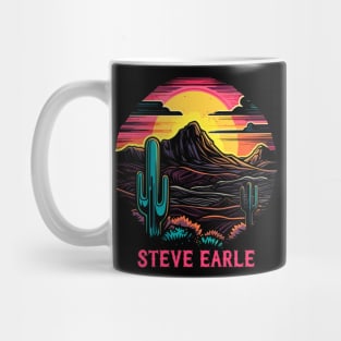 Steve Earle / Retro Style Country Fan Design Mug